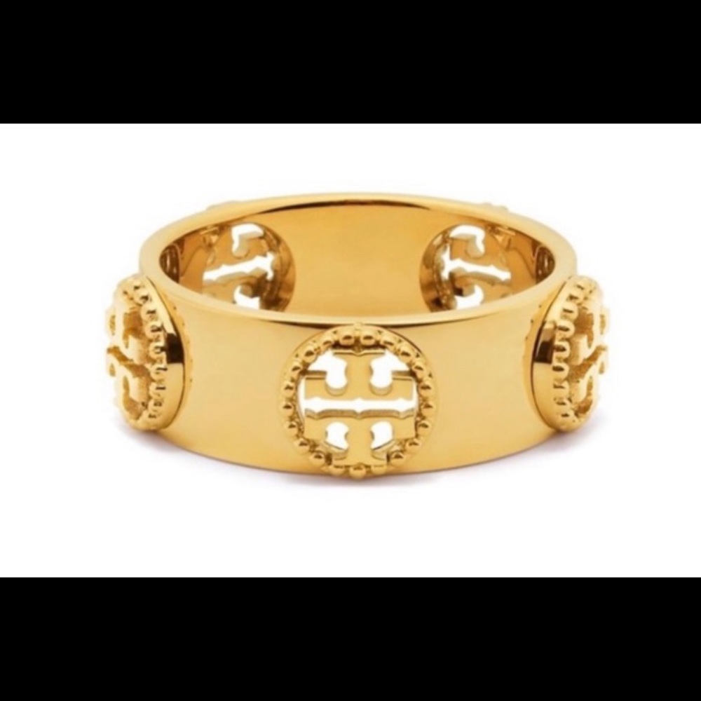 Tory Burch Logo Ring - gold size 7